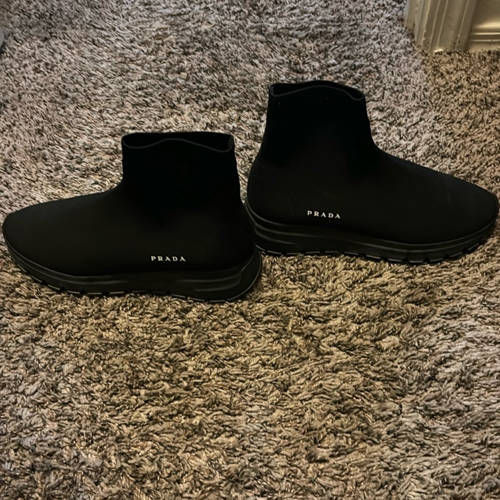 Prada sock high top sneakers